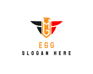 Aeronautics - Military Eagle Badge logo design
