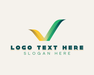 Firm - Business Consultant Letter V logo design