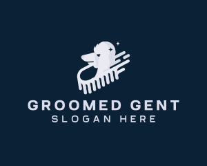 Groom - Dog Grooming Brush logo design