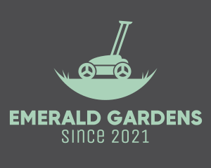 Grass Lawn Mower logo design