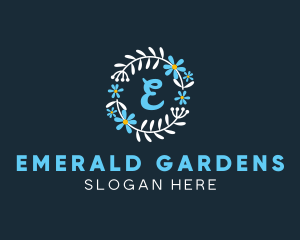 Ornamental Flower Garden Florist logo design