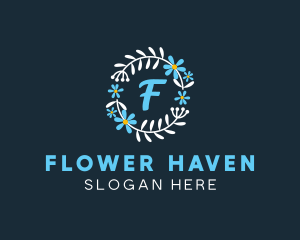 Ornamental Flower Garden Florist logo design