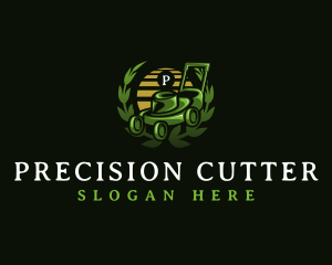 Cutter - Lawn Mower Gardening Cutter logo design