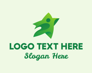 Green - Star Person Charity logo design