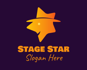 Actor - Celebrity Gentleman Star logo design