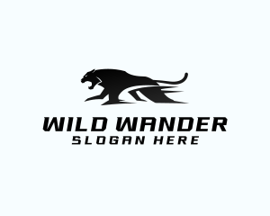 Fast Panther Animal logo design