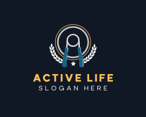 Physical - Hand Gripper Exercise logo design