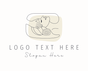 Massage - Hand Facial Massage logo design