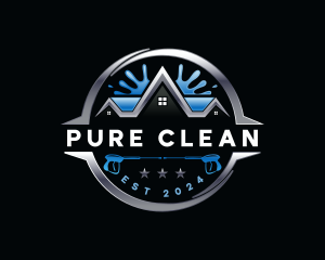 Pressure Wash Cleaning logo design