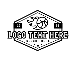 Hexagon - Varsity Team Basketball logo design