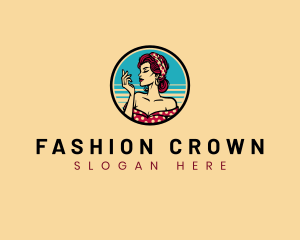 Fashion Pinup Girl logo design