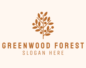 Autumn Forest Tree logo design