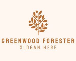 Autumn Forest Tree logo design