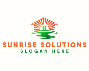 Sunrise - Realty Sunrise House logo design
