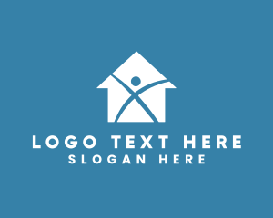 Property - Home Builder Letter X logo design