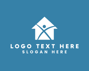 Home - Home Builder Letter X logo design