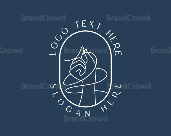 Hand Needle String Logo