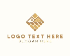 Flooring - Home Improvement Tiling logo design