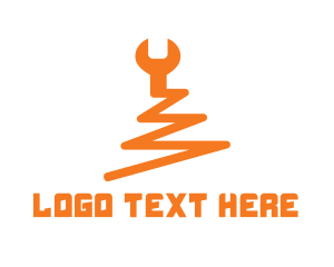 Orange Orange - Zigzag Wrench Repair logo design