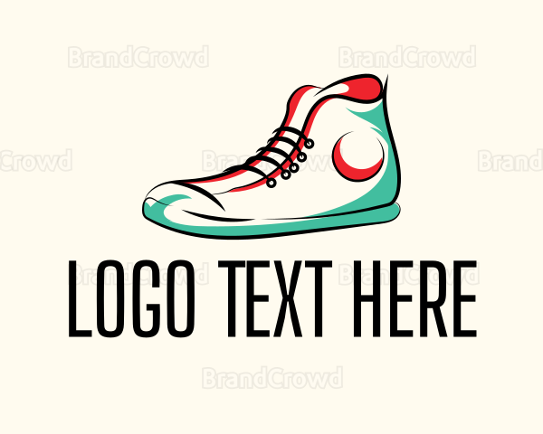 Hipster Sneakers Shoes Logo