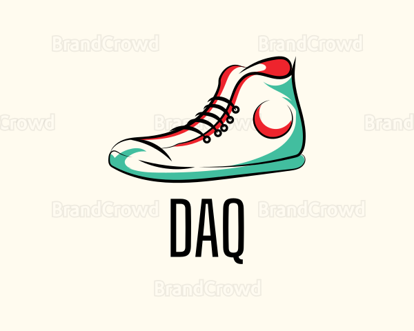 Hipster Sneakers Shoes Logo