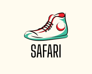 Hipster Sneakers Shoes  Logo