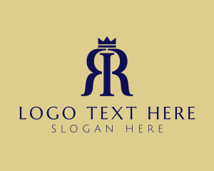 Blue - Royal Luxury Crown logo design