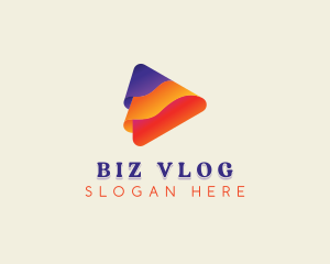 Vlog - Video Stream Vlog logo design