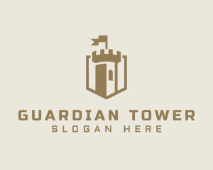 Medieval Tower Fortress logo design