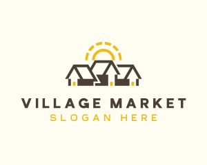 Village - Roof Village Housing logo design