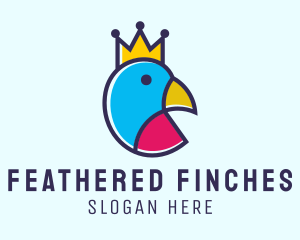 Creative Crown Bird  logo design