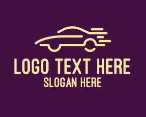 Car Shop - Simple Car Lines logo design