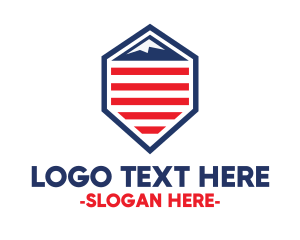 Colorado - American Mountain Stripes logo design