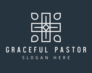 Pastor - Religious Chapel Crucifix logo design
