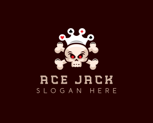 Blackjack - Skull Gambling Game logo design