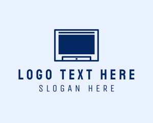 Gadget Store - Minimalist Smart TV logo design