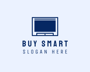 Minimalist Smart TV  logo design