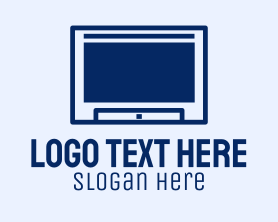 Smart - Minimalist Smart TV logo design