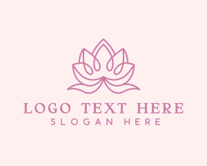 Lotus Flower Lineart Logo