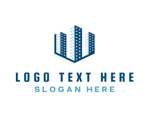 Contractor - Industrial Infrastructure Building logo design