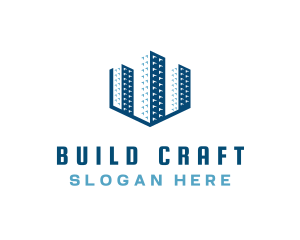 Industrial Infrastructure Building logo design