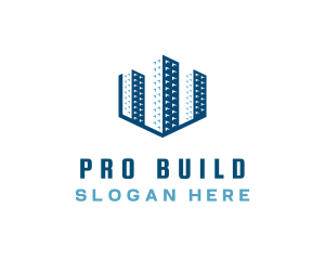 Industrial Infrastructure Building logo design