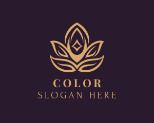 Yoga - Lotus Leaf Spa logo design