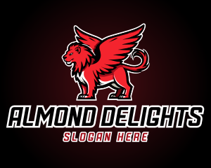 Red Griffin Mascot Logo