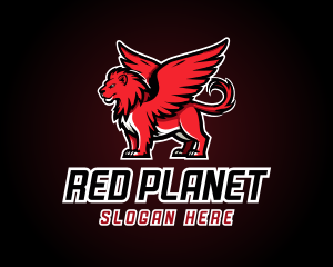 Red Griffin Mascot logo design