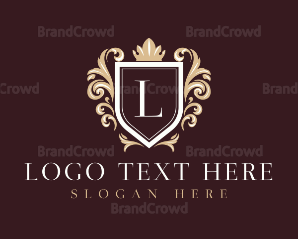 Royal Classy Shield Lettermark Logo