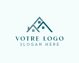 Residential Housing Roof  Logo