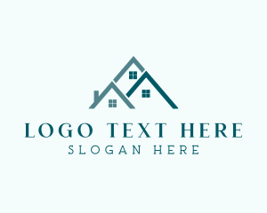 Residential Housing Roof  Logo