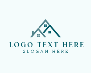 Residential Housing Roof  Logo