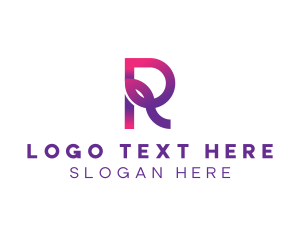 Investor - Gradient Modern Brand Letter R logo design